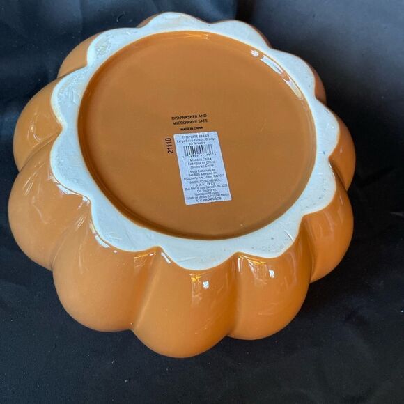 Golden Orange Pumpkin Shaped Soup Tureen & Lid 64 oz Soup or Cider EPC - Picture 10 of 10